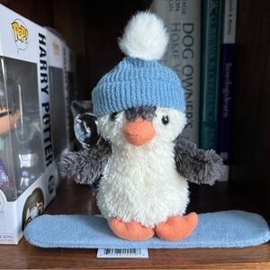 Jellycat Peanut Penguin Snowboarding